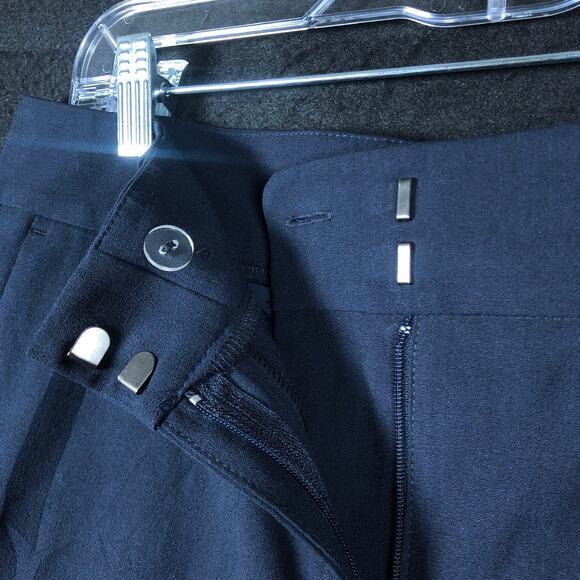 Ann Taylor Factory Womens Pants Blue Mid Rise Straight Stretch 6 - Picture 4 of 12